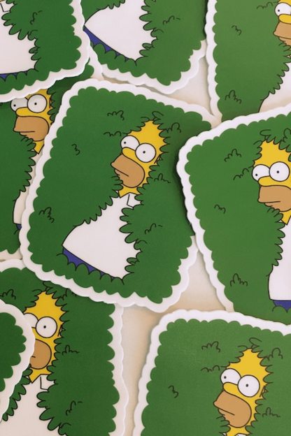 Homer Bushes Meme Waterproof Sticker