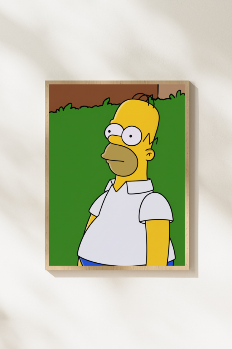 Homer in the Bush – Printable Wall Art Set