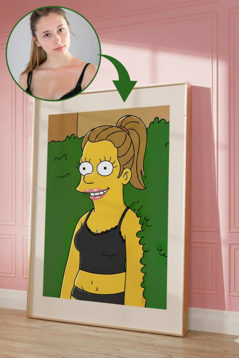 Custom Simpsons Bush Meme Portrait
