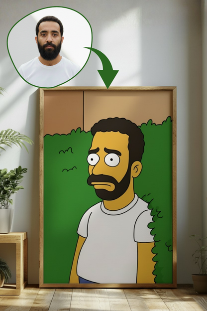 Custom Simpsons Bush Meme Portrait