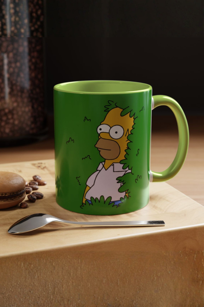 Homer in the Bush Accent Coffee Mug